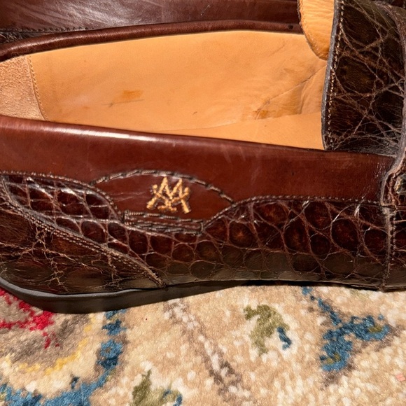 Mezlan 1968 Padua crocodile loafers EUC! 8M Made in Spain main image 9